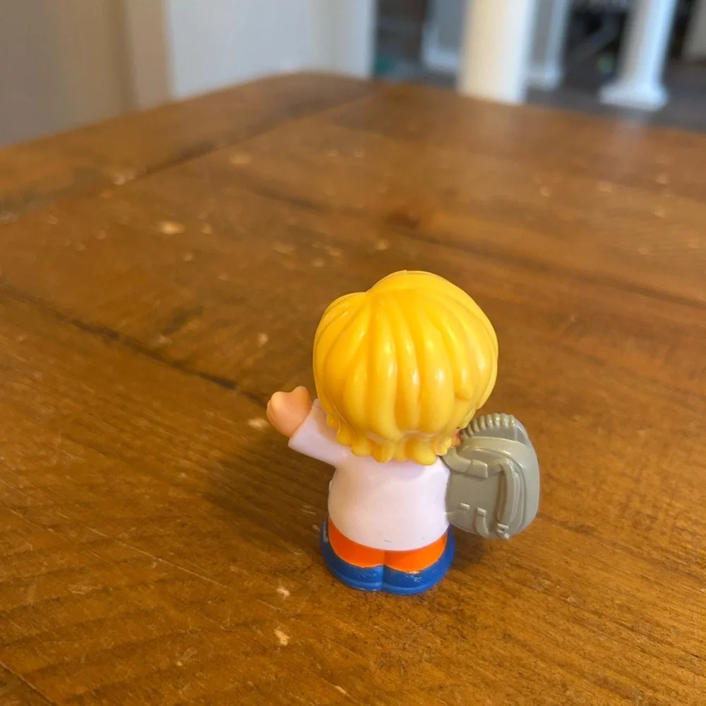 Fisher Price Little People Eddie with backpack as is